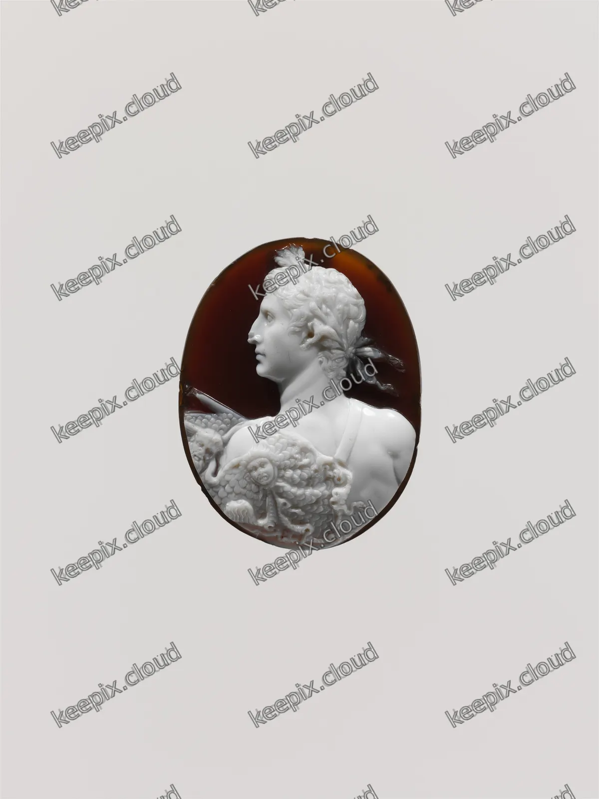 Sardonyx cameo portrait of the Emperor Augustus