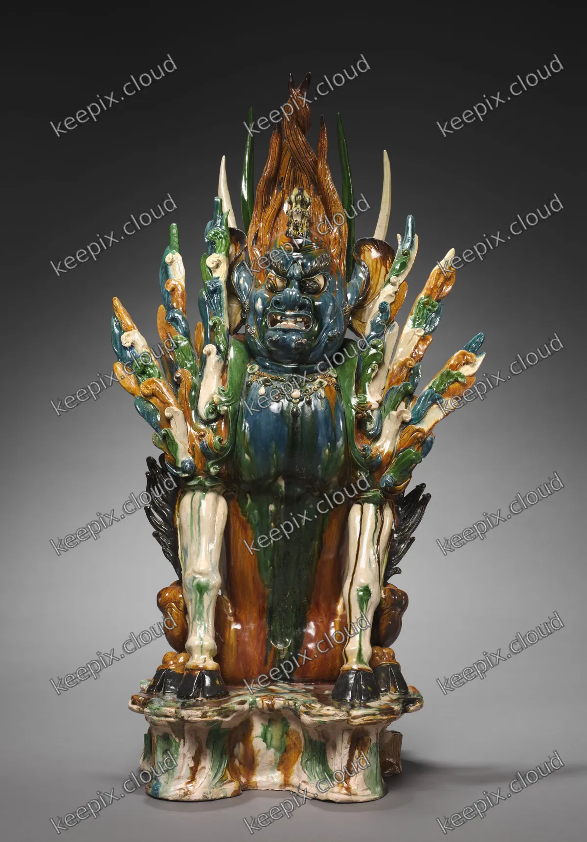 Tomb Guardian with Human Face