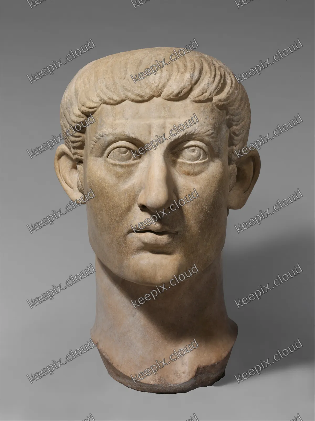 Marble portrait head of the Emperor Constantine I