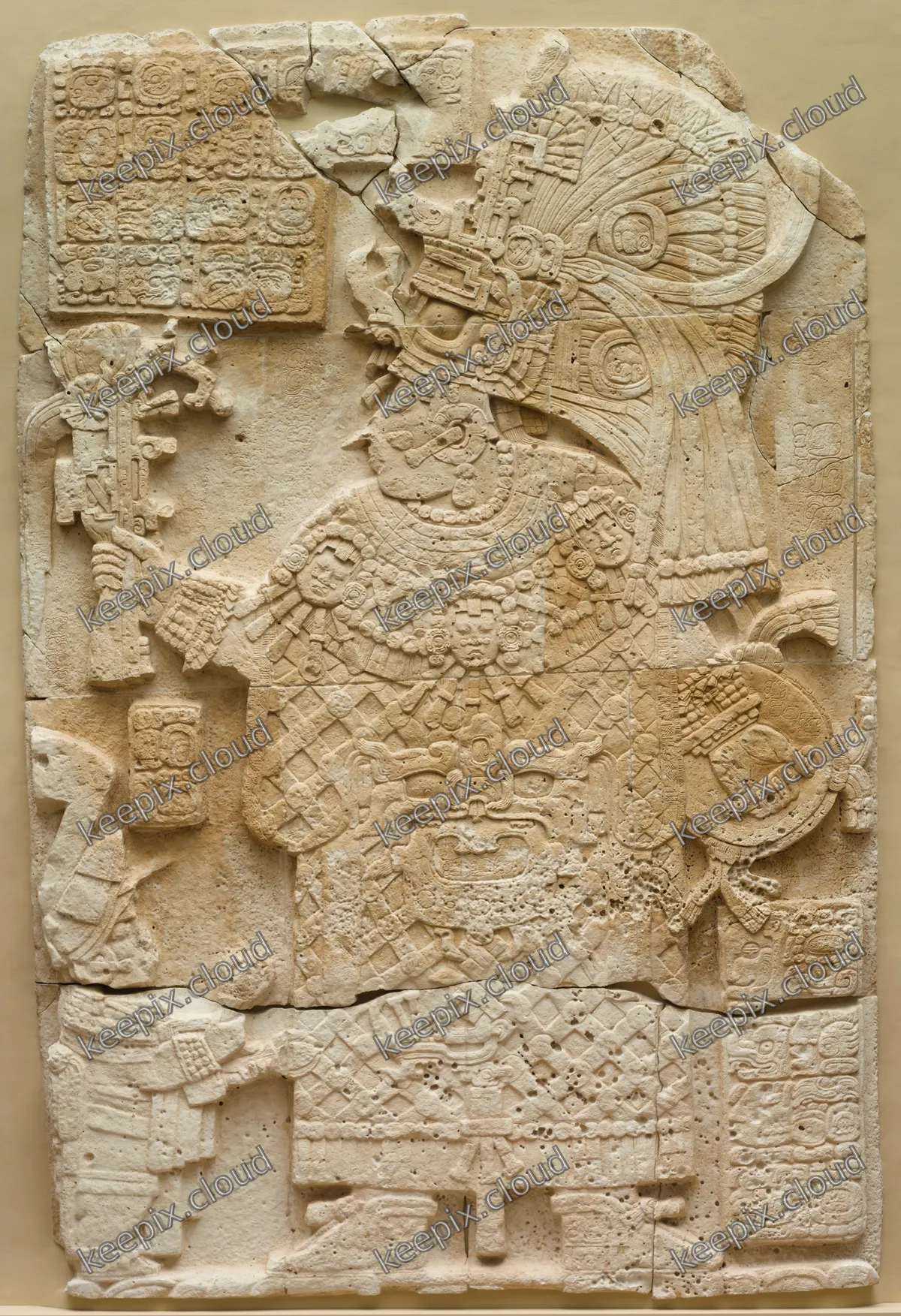Front Face of a Stela (Free-standing Stone with Relief)