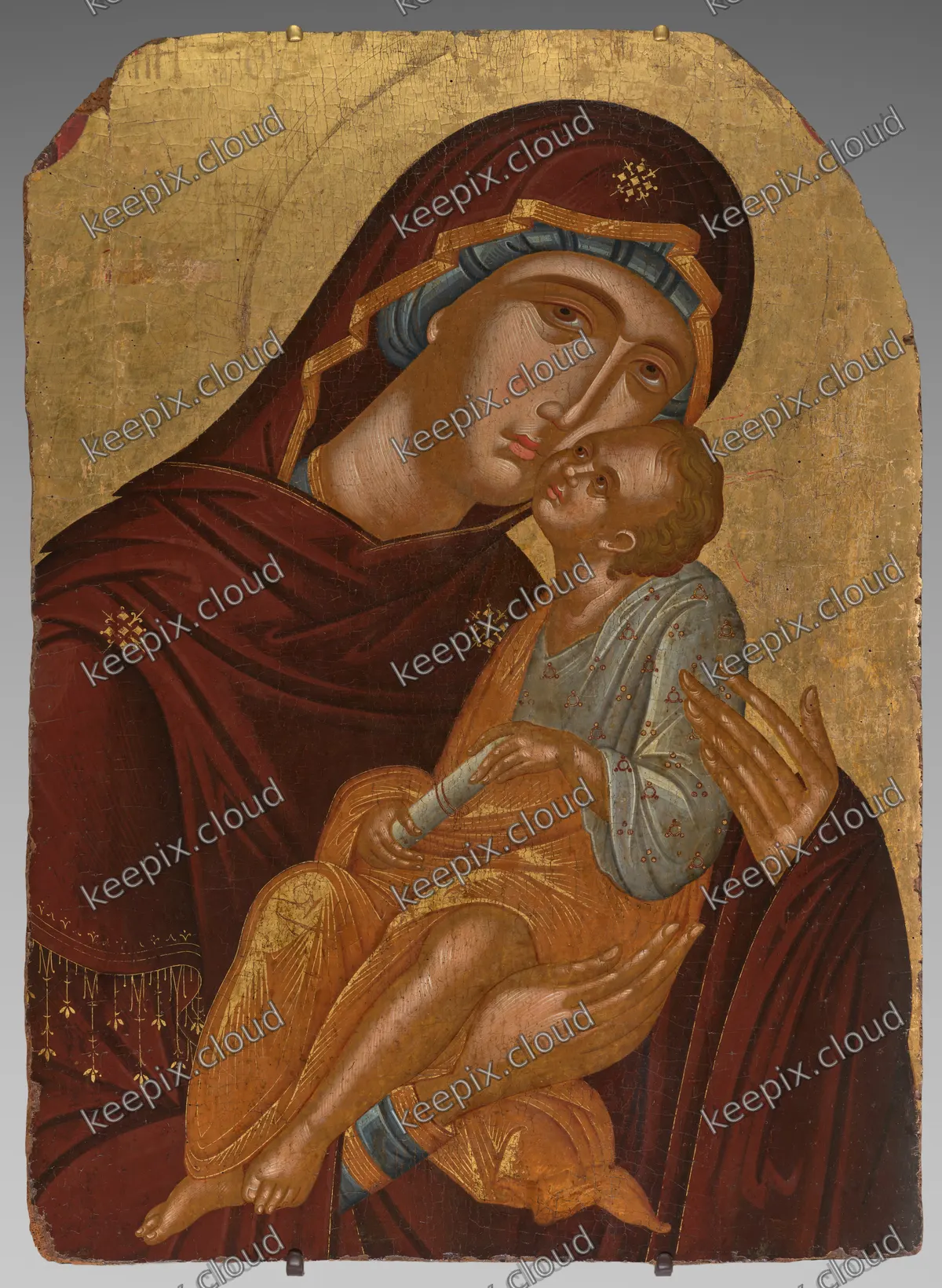 Icon of the Mother of God and Infant Christ (Virgin Eleousa)