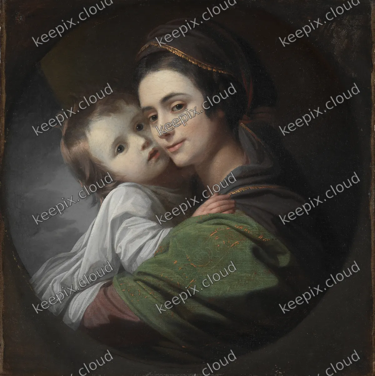 Elizabeth Shewell West and Her Son, Raphael