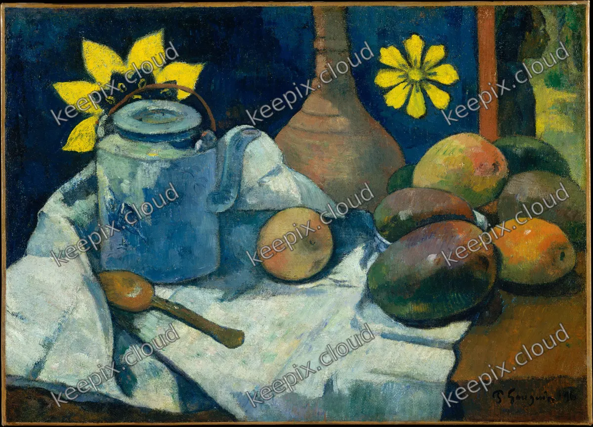 Still Life with Teapot and Fruit