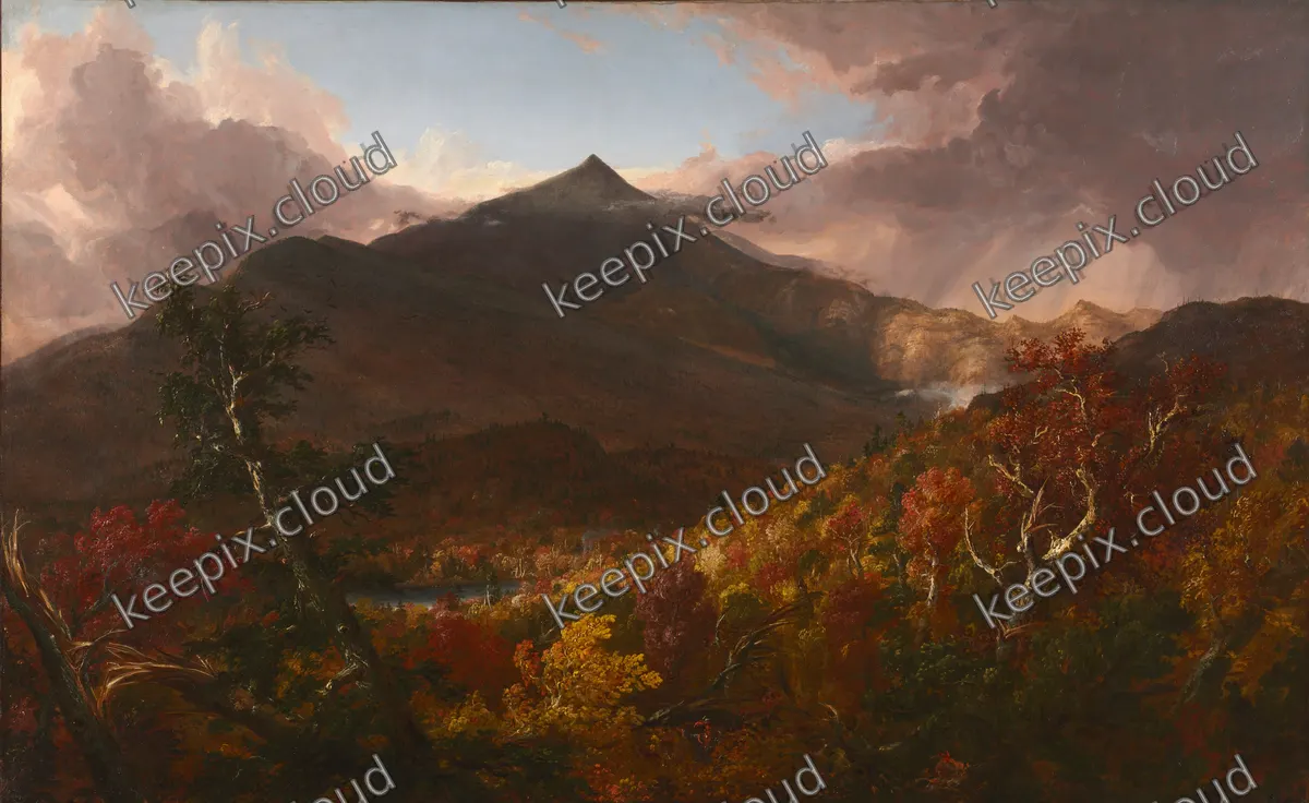 View of Schroon Mountain, Essex County, New York, After a Storm