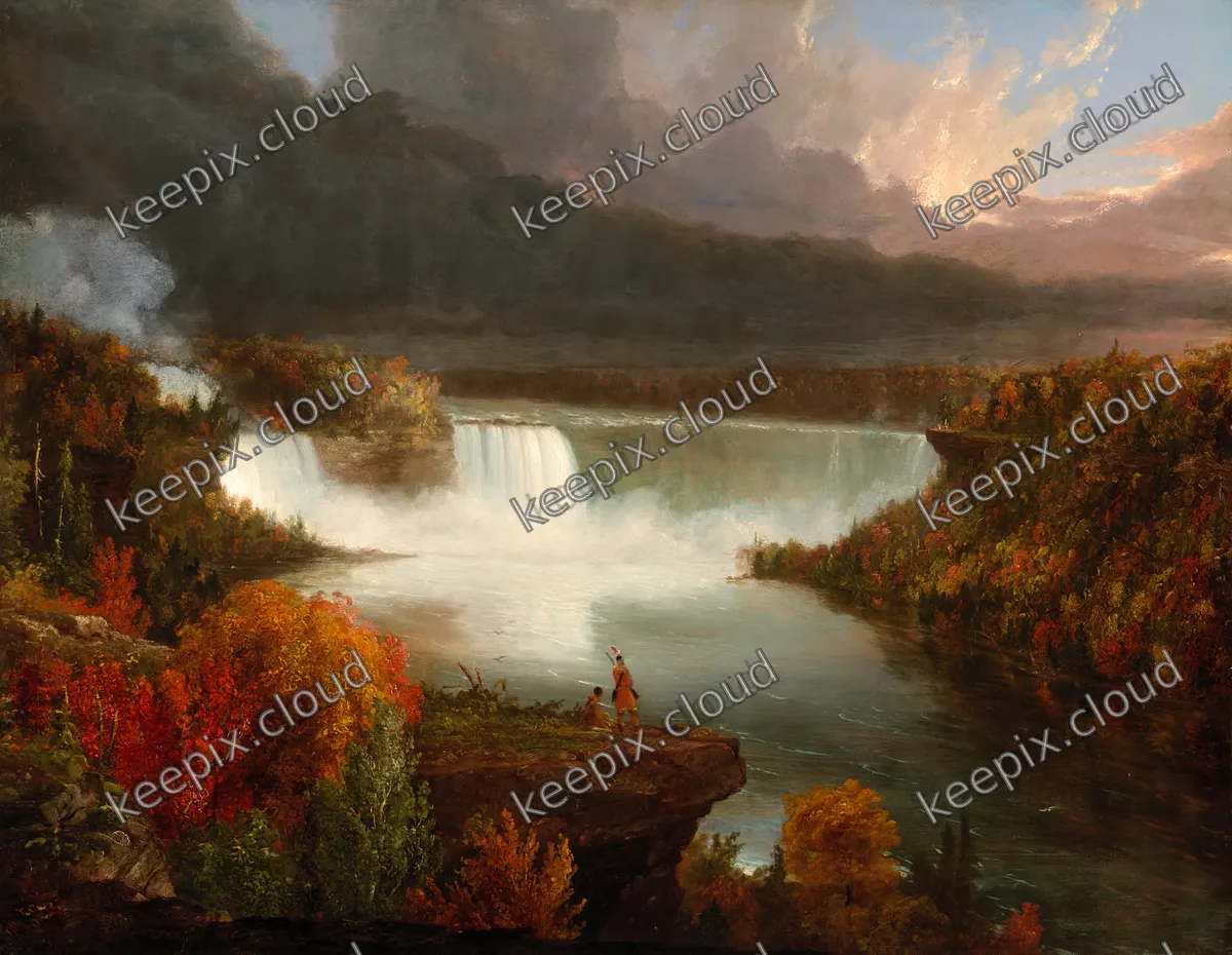 Distant View of Niagara Falls