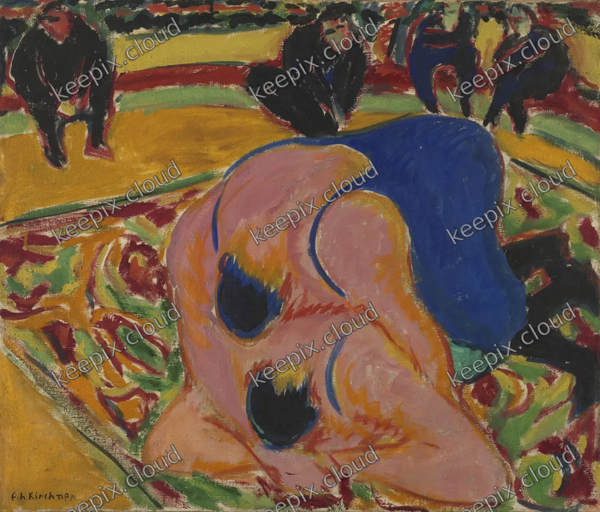 Wrestlers in a Circus