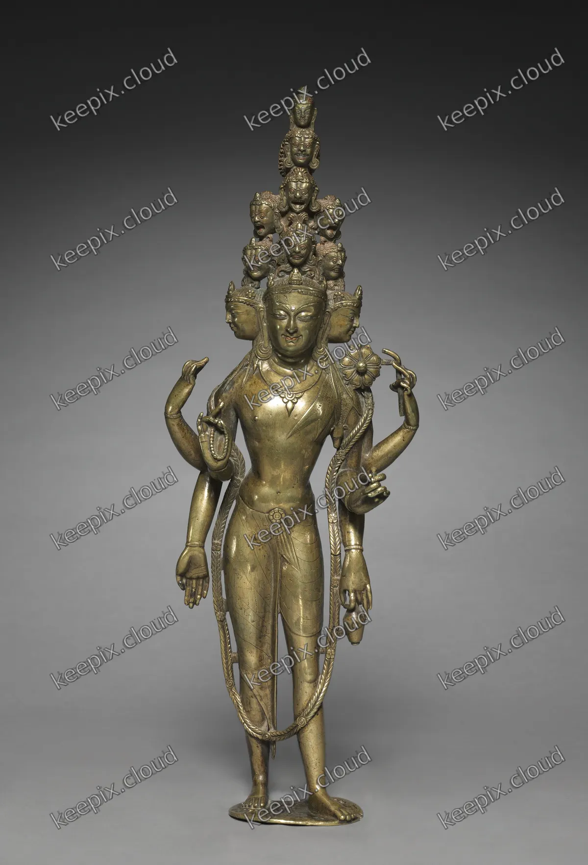 Eleven-Headed Bodhisattva of Compassion (Avalokiteshvara)
