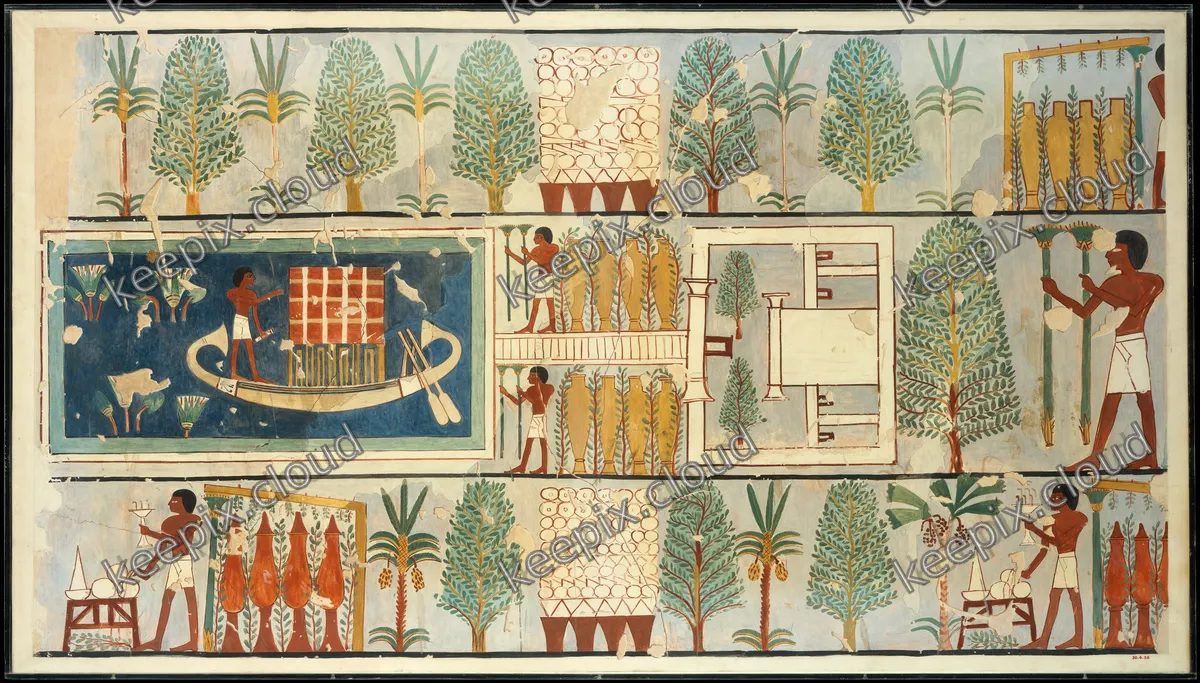 Funeral Ritual in a Garden, Tomb of Nakhtmin
